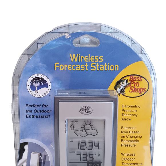 Bass Pro Shops Wireless Weather Station Weather Forecast Outdoor Sensor La Cross - Picture 4 of 12